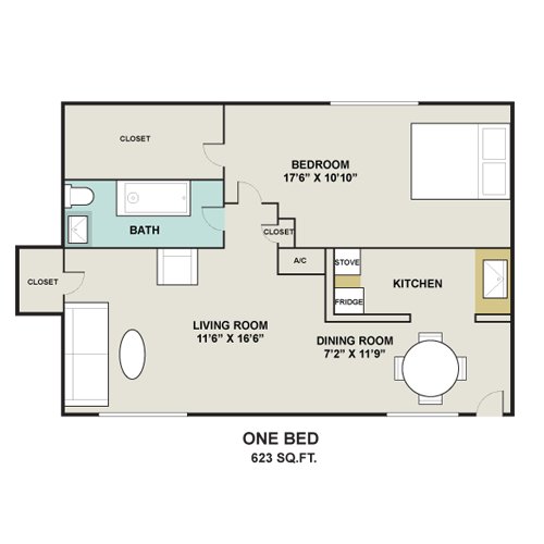 Floorplan - City Line Apartments