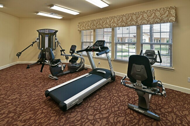Fitness center. - 16700 Ella Blvd
