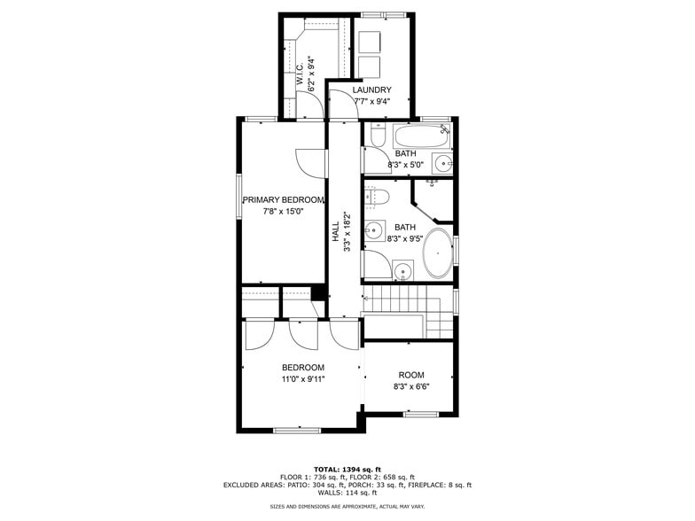 2nd floor floorplan - 3347 Tejon St