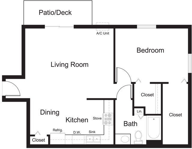 Floorplan - De Pere Apartments