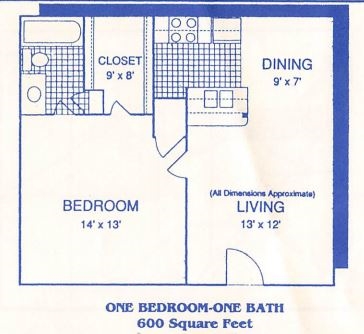 1 Bedroom - Arbor Place