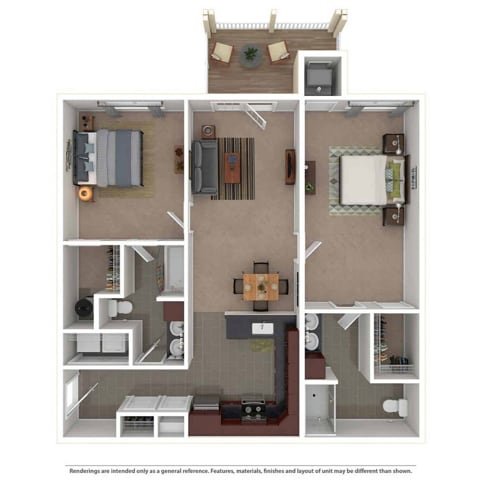 Woodland- Balcony:Patio 2BD 2Bath 1114sqft - Woodland Hills