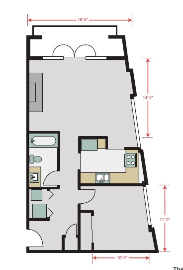 1BR/1BA - The Roberson
