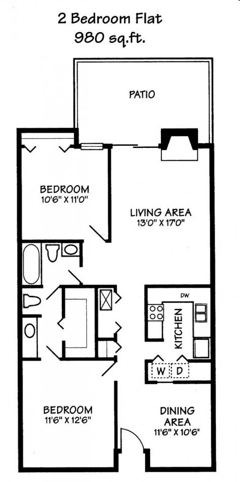 2BR/1.5BA - Lakes At Ridgeway