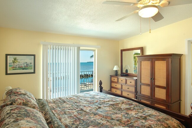 The master bedroom overlooks the ocean and Tavernier Key. - 159 Dubonnet Rd
