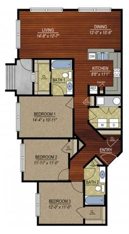 Floorplan - East Village at Avondale Meadows Apartments