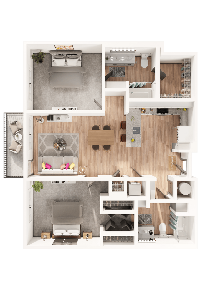 Floorplan - Arapahoe Square Apartments