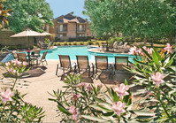 Resort Pool Area - Applewood Village Apartments