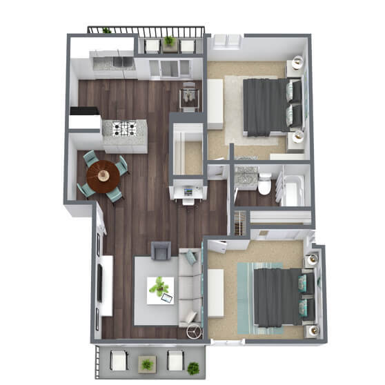 Floorplan - Colonnade at Fletcher Hills