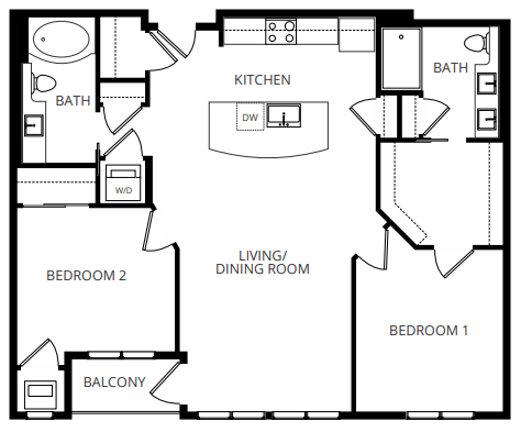 Floorplan - Gatsby Apartments