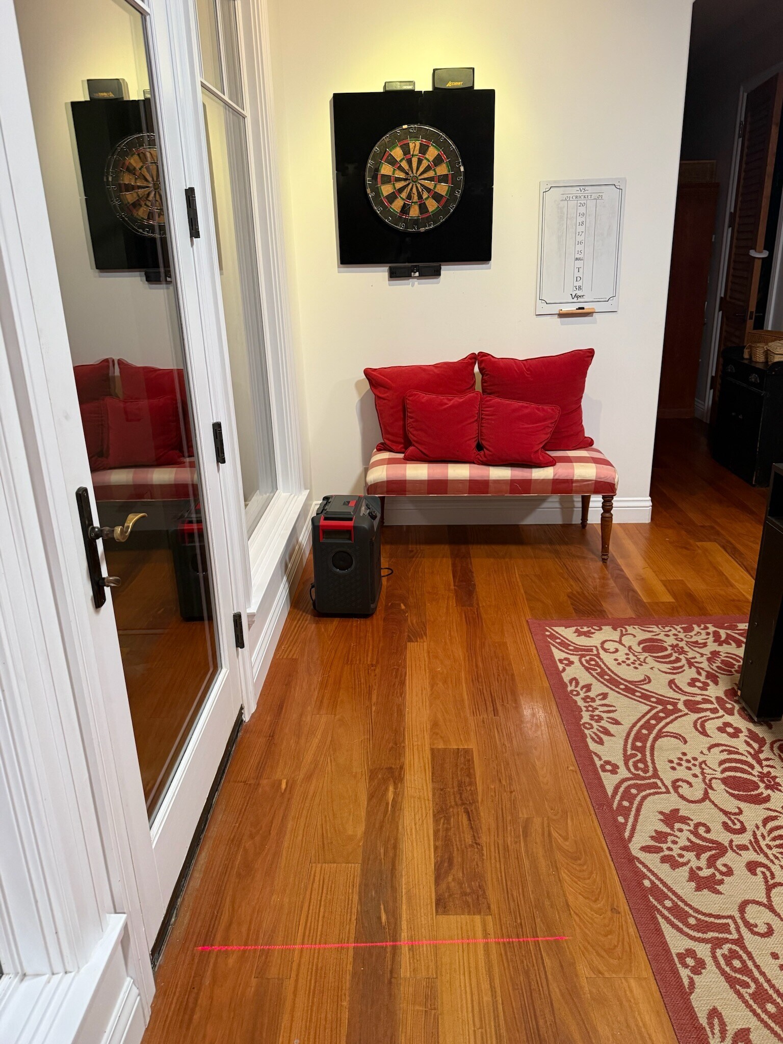 Downstairs game room: Game room with a ping pong table, pool table, air hockey, regulation darts - 115 Inez Pl
