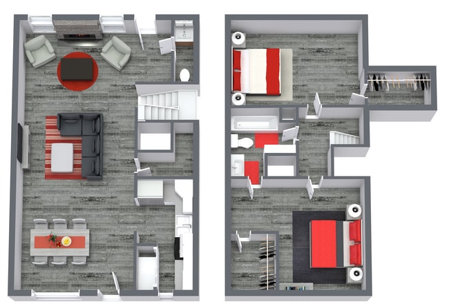 SRT 2x2.5 - 3D - 1. Floor - Image.jpg - Sunray Townhomes