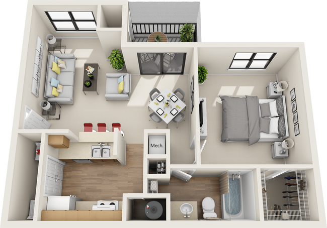 Floorplan - St. Johns Forest Apartments