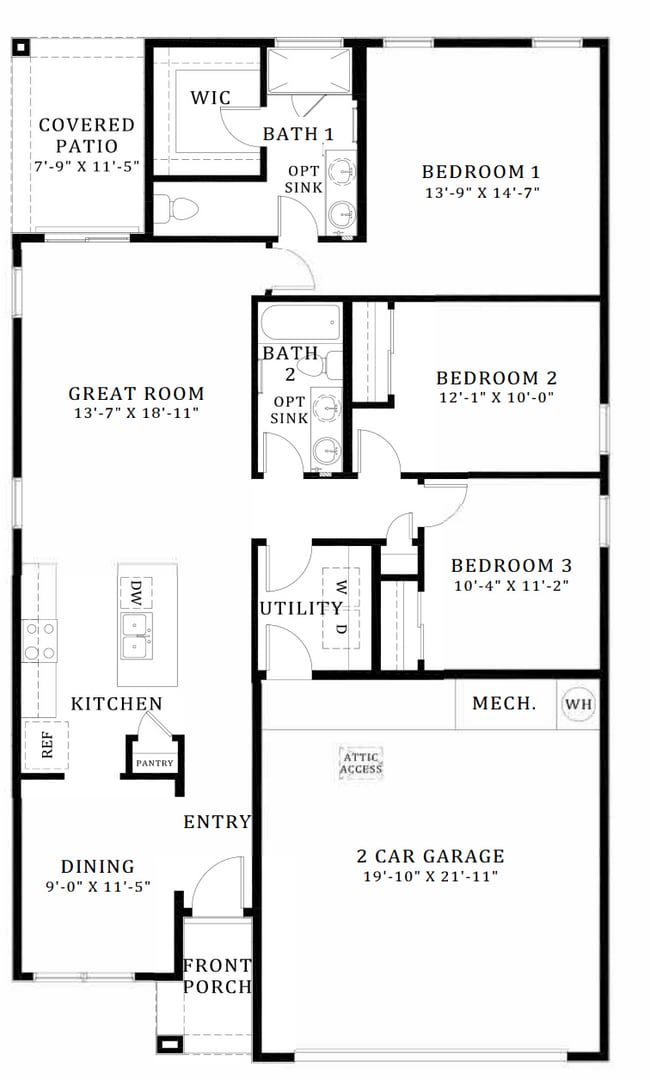 Building Photo - 3 bed 2 bath Large backyard! Newly Built