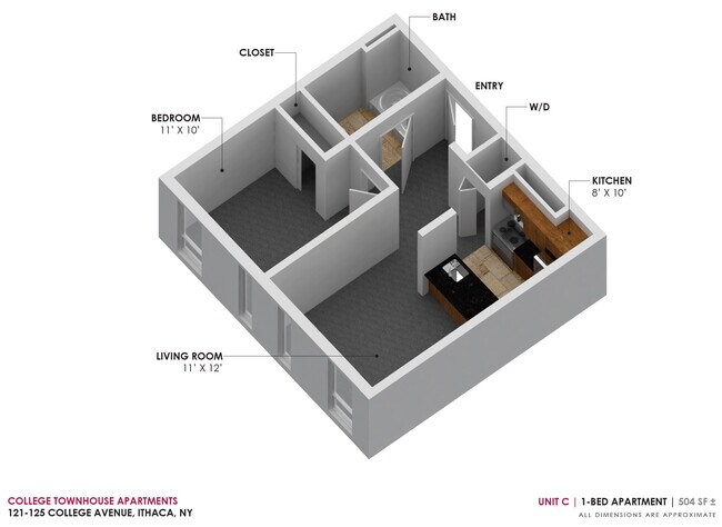 Floorplan - Central Collegetown - College Townhouse