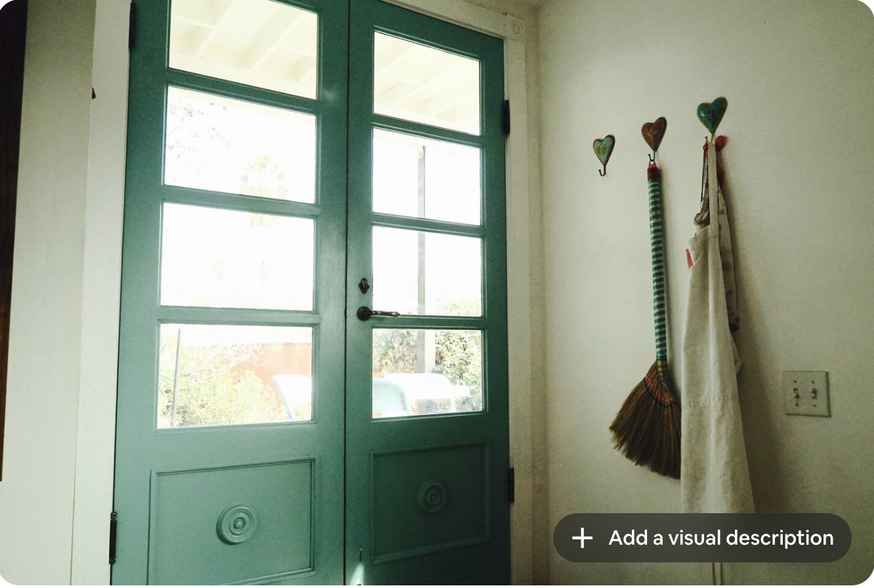patio doors from inside of kitchen - 1619 1/2 Grafton St