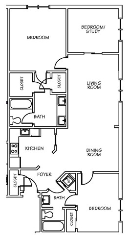 Floorplan - Lenox Village Apartments