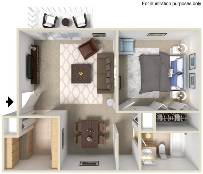 Floorplan - Country Knoll Apartments