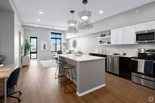 Furnished Kitchen in a One Bedroom Unit
