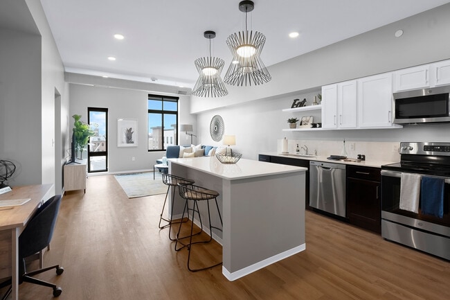 Furnished Kitchen in a One Bedroom Unit