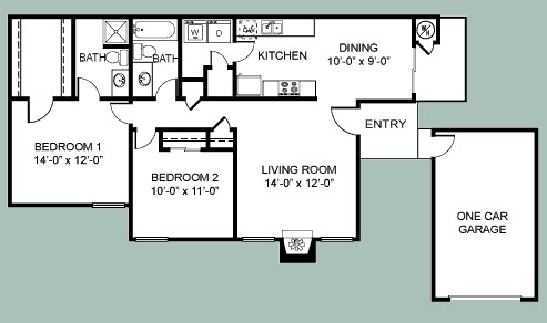 2BR/2BA - Palm Mission Village and Estates