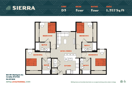 Floorplan - Sierra Student Apartments