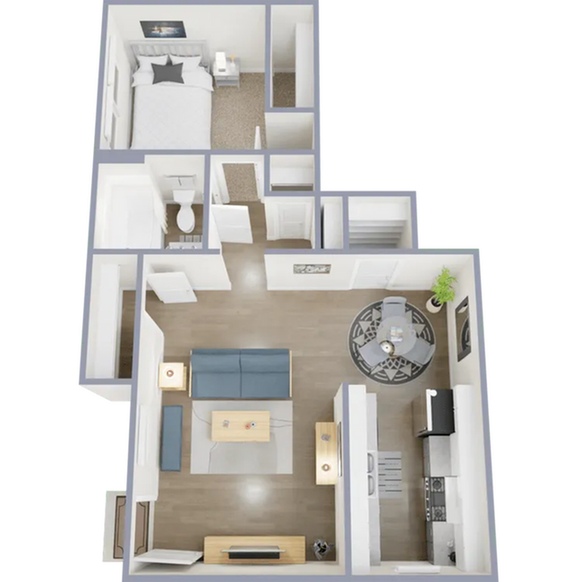 One bedroom, one bath, 605 sq ft apartment home - Centre