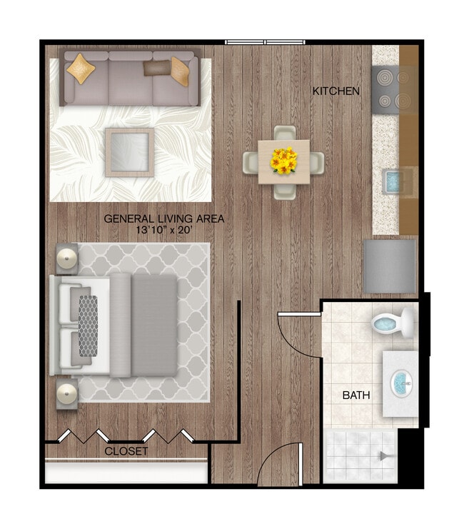 Floorplan - New Forest Haven - 55+ Apartments