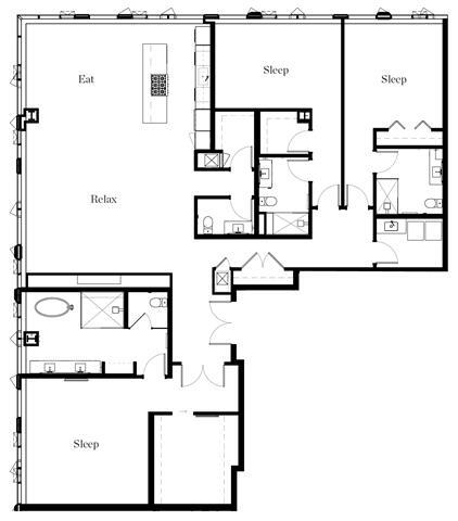 Floorplan - The Residences at Rainier Square