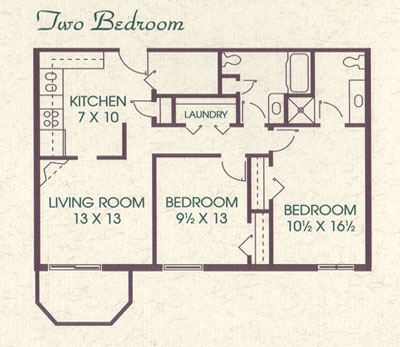 2BR/2BA - Meadows Park Apartments