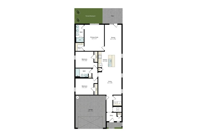 Midsomer_Basil_3B_2B_1376sqft_TH - Covey Homes Midsomer