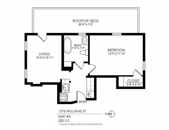 Floorplan - 1376 N Williams St