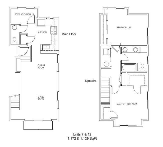 2 Bedroom Units 7 & 12 - The Elmore