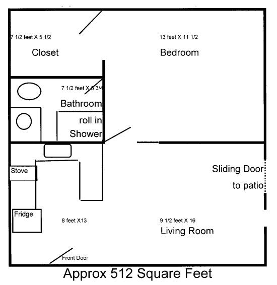 1BR/1BA - Crow River Villa Apartments