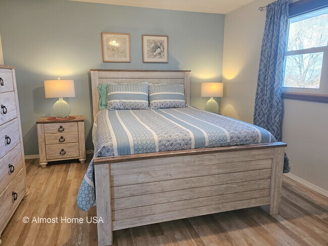 Main Furnished Bedroom Natural Light View - 1028 Coppens Rd