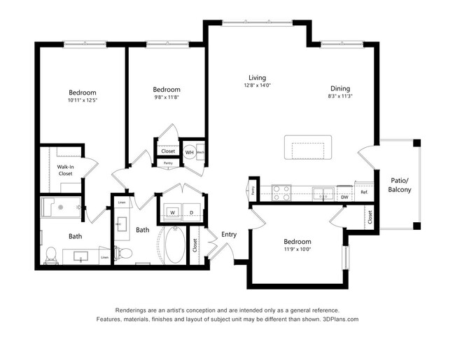 Floorplan - Grayson Ridge 55+ Apartments