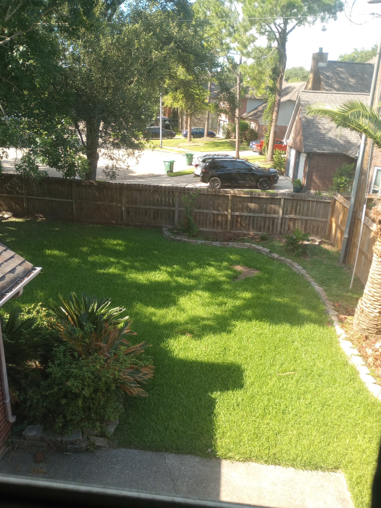 View of backyard from master bedroom - 14611 Sun Harbor Dr
