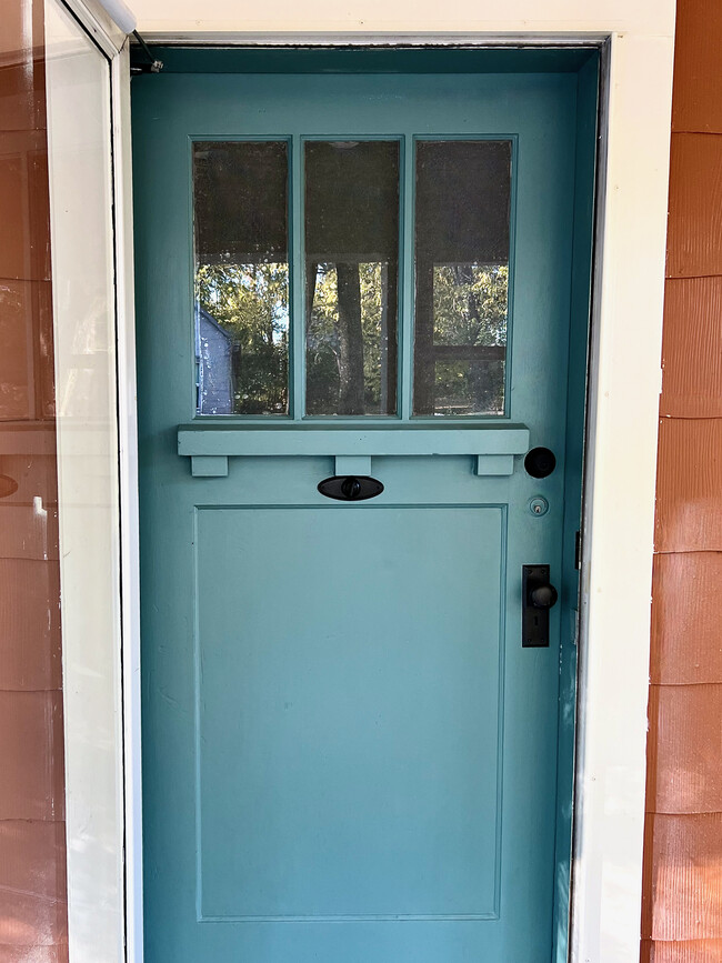 Front door - Craftsman Style - Original working doorbell. - 2028 Bristow St