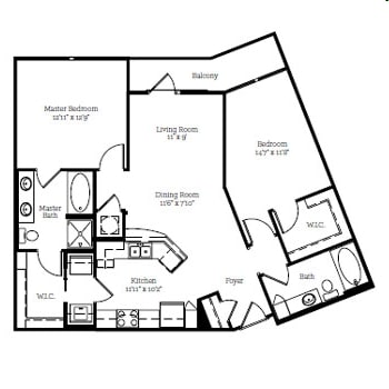 2BR/2BA - Serrano