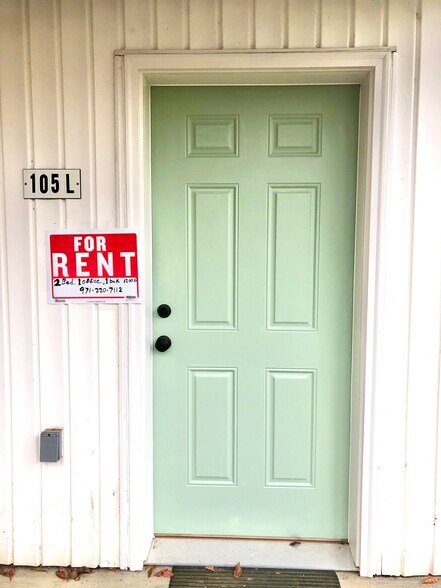 Front door - 105 W 2nd St Lower