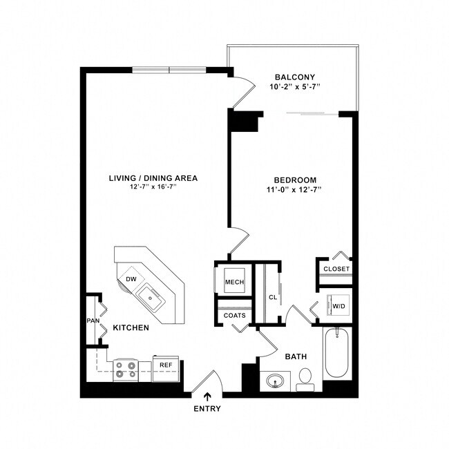 Floorplan - The Alexander Apartments