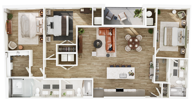 Floorplan - The Seventeen Hundred on East