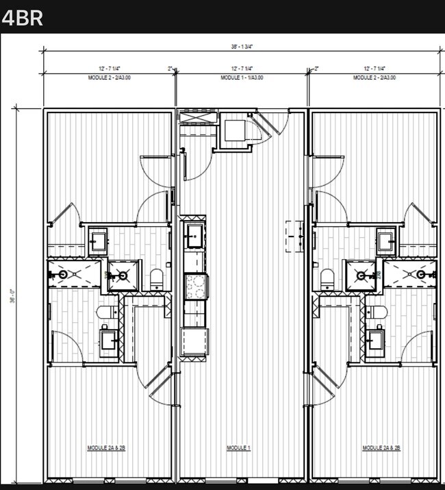 4 bedroom/4 bathroom floor plan - The Refuge