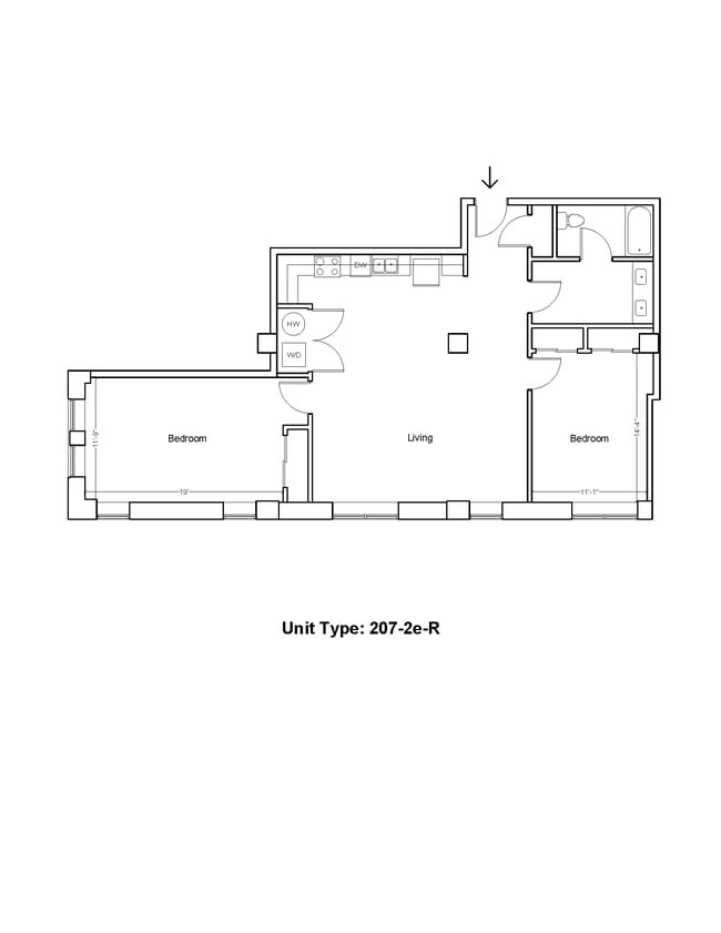Floorplan - Mid City Apartments