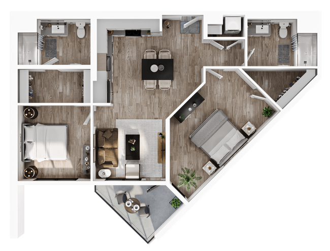 Floorplan - Alwell Apartments