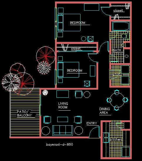 2BR/1BA - Baywood