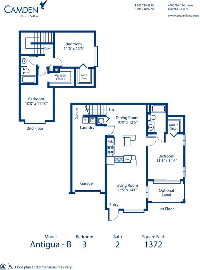 Floorplan - Camden Doral Villas