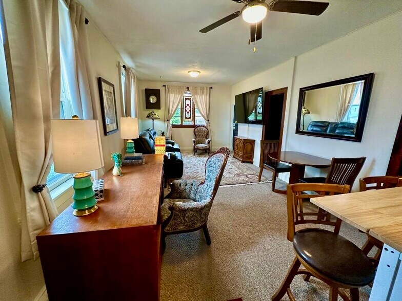 Fully furnished includes 75” LG smart TV - 123 N Broadway Ave