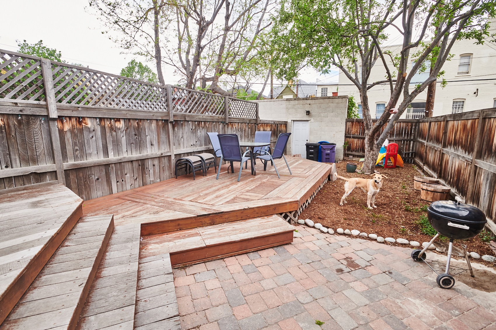 Back yard & deck - 1359 N Marion St