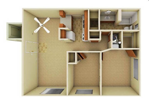 2BR/1BA - Lake Park Apartments